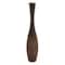 Brown Rattan Coastal Style Vase, 48" x 12" x 12"